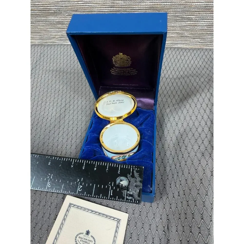 Enamel Trinket Box halycon days